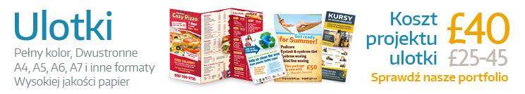 Tani druk ulotek Londyn Manchester Leeds